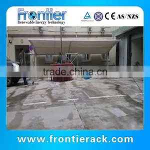 White Steel Structure Carport thumbnail-3