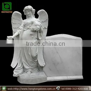 Unique Design White Marble Headstone thumbnail-1