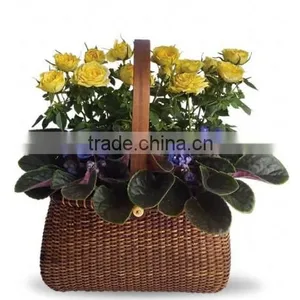 Wicker Plant Baskets as Home Garden Decor From Manufacturer thumbnail-1