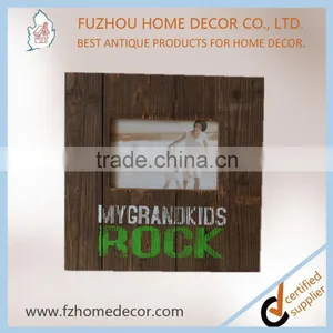 2017 Top Selling Antique Wooden Picture Photo Frame With Silk Screen Printing for Decoration thumbnail-4