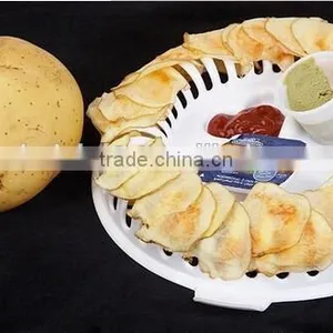 CY124 Homemade DIY Microwave Oven Baked Potato Chips Maker Device Plate Kitchen Tool thumbnail-4