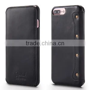 2017 5.5 Inch Universal Cowhide Flip Leather Phone Case For IPhone 7 Plus/6 Plus thumbnail-2