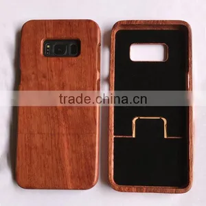 Wholesale PC up and Down Card Wooden Shell for Samsung S8,wooden Cell Phone Case thumbnail-1