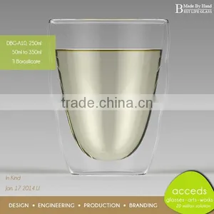 Borosilicate Personalized Custom Cheap Color / Clear Water Glass Cup thumbnail-6