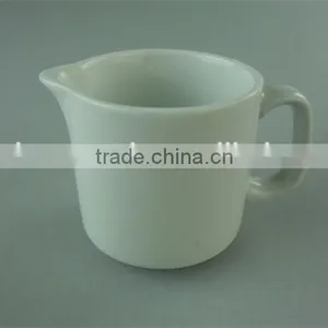 Milk Jug,stock Cheap Plain White Ceramic Milk Jug With Handle 100ML thumbnail-1