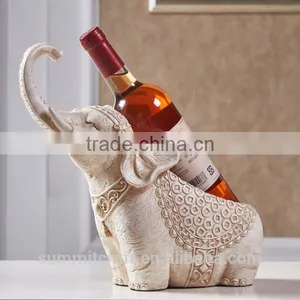 Wholesale Resin Elephant Animal Single Wine Bottle Holders thumbnail-1