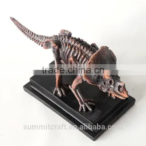 Decorative Resin Fake Triceratops Dinosaur Fossils Figurine thumbnail-3