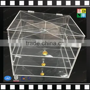 2016 Handmade Acrylic Makeup Organizer ,plexiglass Display Box,luite Drawer Box thumbnail-6