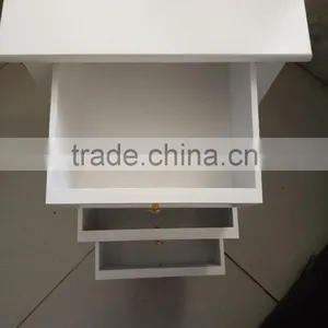 White Three Drawers Wooden Cabinet for Living Room Furnitures thumbnail-3
