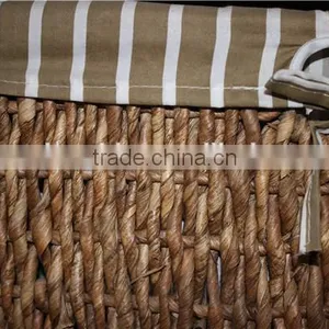 Wooden Cabinet With Four Wicker Drawers and One Door thumbnail-6