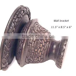 Wood Wall Mounting Bracket, Wooden Wall Brackets, Decorative Wall Brackets, Wooden Corbels, Fancy Corbels, Carved Wood Corbels thumbnail-1