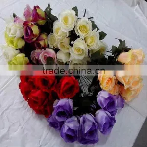 Making Flower Silk Rose Artificial Rose Mini Artificial Silk Flowers thumbnail-2