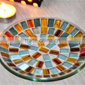 Hot Handmade Mosaic Glass Plate thumbnail-1