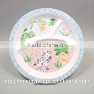 High Quality Modern Design Melamine Kids Dinner Plate/sectional Children Plate thumbnail-2