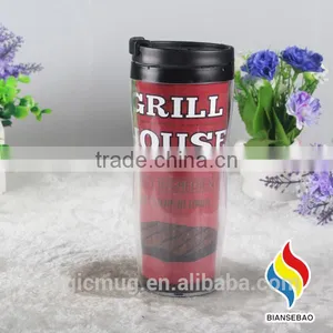 BPA Free Paper Insert Plastic Cup Custom Coffee Paper Cup thumbnail-4