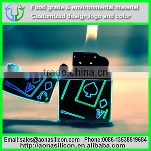Food Grade Customized Fashionable Silicon Lighter Holder /Case/Jaket For Promotion thumbnail-1
