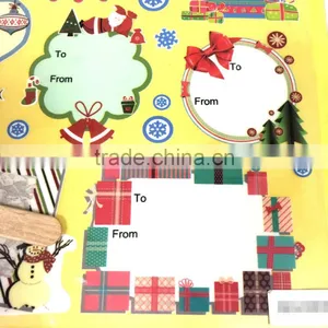 Gift Tag Rub-on Transfer Sticker, Gift Tag Sticker, Christmas Gift Sticker thumbnail-4