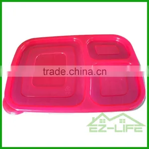 Best Plastic Disposable Compartment Cleakproof Heap Plastic Lunch Box With Lock thumbnail-1