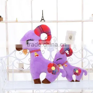 Baby Plush Pillow Plush Animal Goat Pillow thumbnail-3