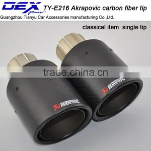 Various Size New Style Carbon Fiber Exhaust Tip Akrapovic Tip thumbnail-1