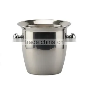 Customized Logo Printed Stainless Steel Ice Beer Bucket Champagne Bucket thumbnail-3