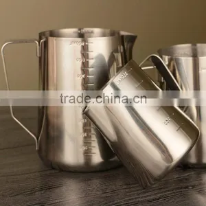 Kitchen Stainless Steel Measuring Cup Milk Frothing Jug Classic Creamer Pitcher thumbnail-2