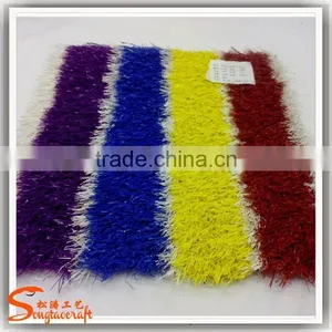 Wholesale Color Artificial Grass Landscaping Plastic Lawn Artificial Grass for Futsal Encryption Green Artificial Grass Factory thumbnail-1