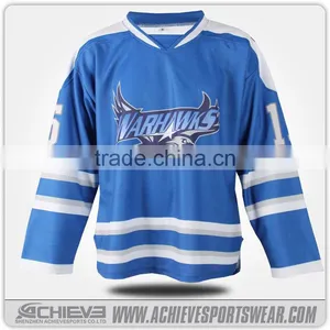2016 Professional Custom Sublimated Ice Hockey Uniforms Sublimated Men Ice Hockey Jerseys thumbnail-1