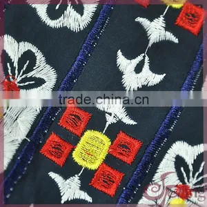 Colorful China Design Shining Poly Embroidery Cotton Lace Fabric for Dress/ Tops thumbnail-5