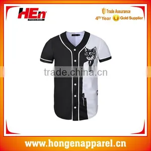 100%polyester Comfortable Baseball Shirts With Buttons thumbnail-1
