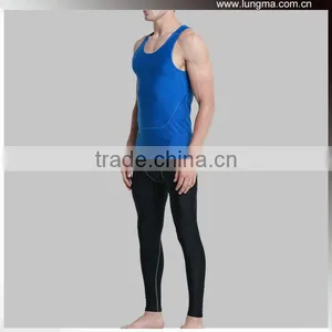 O-Neck Flatlock Stitching Compression TOp Shirt and Bottoms Tights and Pants thumbnail-4