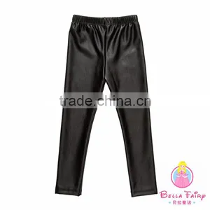 New Fashion Baby Girls Gold Color PU Pants thumbnail-6