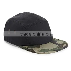 Cord Brim 5 Panel Cap, Woven Label 5 Panel Cap, Hip Hop Cap thumbnail-6