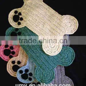 2017 Hot New Products For Pet Dog Crochet Pattern Pet Food Feeding Floor Mat Supplier thumbnail-2