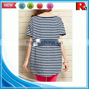 China 100% Cotton Soft Stripe Custom Wholesale Formal Dresses for Pregnant Women thumbnail-2