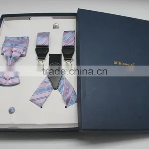New Style Suspenders Match Bowtie Pretty Gift Box Sets thumbnail-1