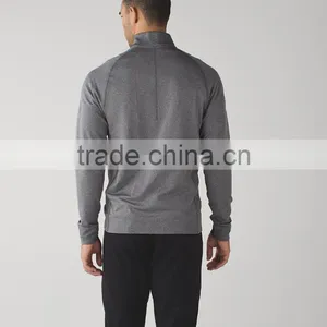 Custom Zip up Sweatshirts Without Hoods Men Seamless Zipper Jacket Sweatshirt thumbnail-5