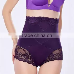 2017 Polyester Plus Size And High Waist Abdomen Drawing Panties thumbnail-2