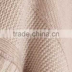 Antique-Rose 100% Cashmere Loose Crew Neck Women Chinese Sweater With Inverted Triangle Stiching on Back thumbnail-5