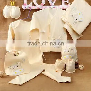 Cute Style Tops and Pants Soft Cotton New Born Baby Gift Set thumbnail-3