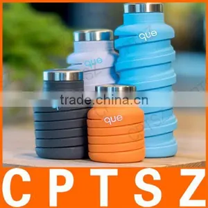 2017 Hot Items Of Silicone Drinking Collapsible Water / Foldable Sports Water Bottle thumbnail-1