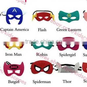 SUPERHERO Batman Captain America Spiderman Ironman Hulk Thor Supergirl Spidergirl Batgirl Mask for Kids thumbnail-1
