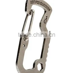 Survival Camping Hiking Outdoor Rescue Gear Mini Carabiner Keychain Multi Tool Kit Key Chain thumbnail-1