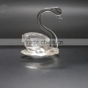 Hot Sale Crystal Single Swan,Crystal Swan Wedding Favors For Give Away Crystal Gift thumbnail-1
