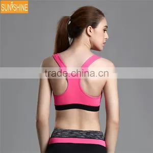 2017 Latest FashionTop Design Ladies Sports Bra Custom Mesh Fitness Bra Yoga Bra thumbnail-5