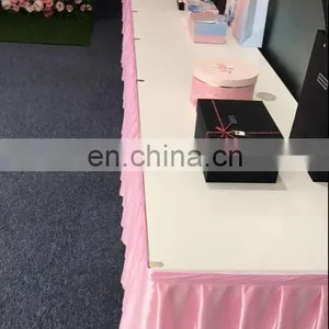 New Fancy Rectangle Scuba Table Skirting for Banquet thumbnail-2