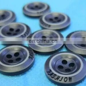 CLASSIC BLACK CLOTH BUTTON HOT SALES 15.5MM BAG BUTTON FASHION WORDS PRINTED BUTTON thumbnail-6