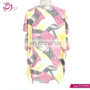 Affordable Price Fat Size Short Sleeve Blouse For Women thumbnail-2