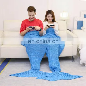 Wholesale Blanket Double Mermaid Tail Blanket thumbnail-5