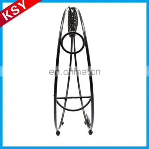 Trade Assurance Supplier Factory Price New Design Metal Bottle Holder Artistic Iron Wine Rack thumbnail-3